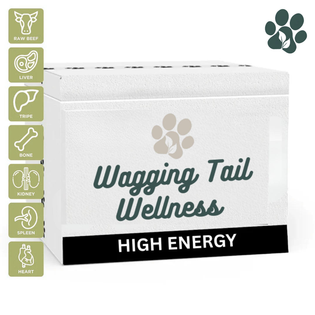 Wagging Tails Wellness: High Energy Blend -- 5lb Sleeves 6 total (30 lbs total weight)